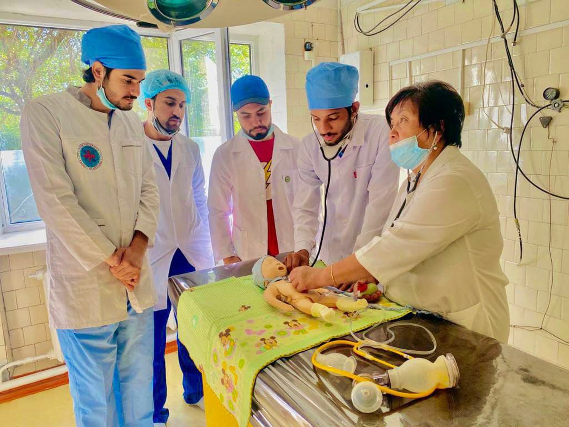 Students of the ADAM University School of Medicine have an internship as a "Nurse's Assistant" in the Tokmok territorial hospital.